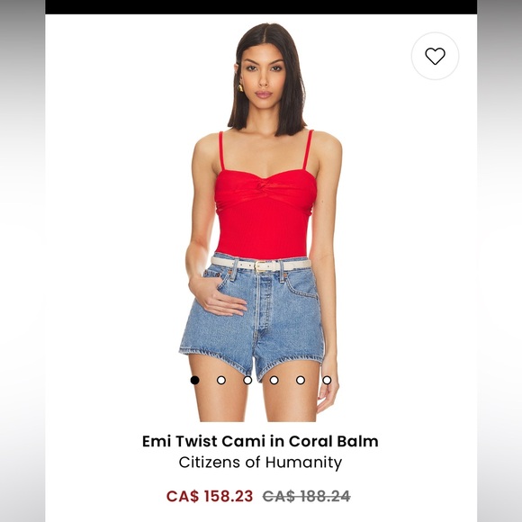 NWT Citizens of Humanity Emi Twist Cami - Picture 2 of 8